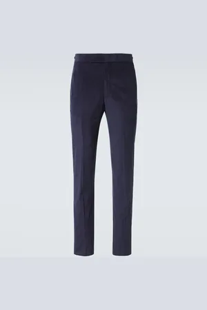 GABRIELA HEARST Pantalon slim en velours côtelé de coton