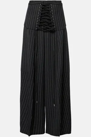 Jean Paul Gaultier Pantalon ample en laine vierge
