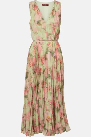 Max Mara Robe midi à fleurs