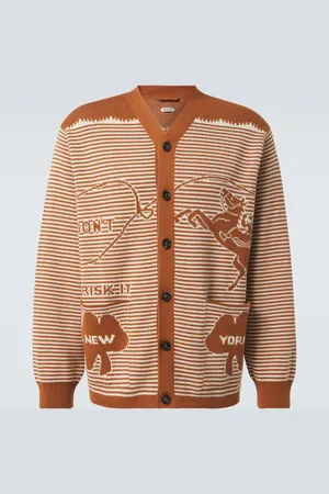 BODE Cardigan Buckaroo rayé en coton