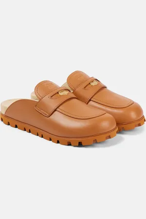 Miu Miu Mules en cuir à logo