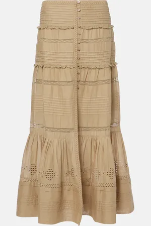 Marant Etoile Mini-jupe Dusta en coton et dentelle