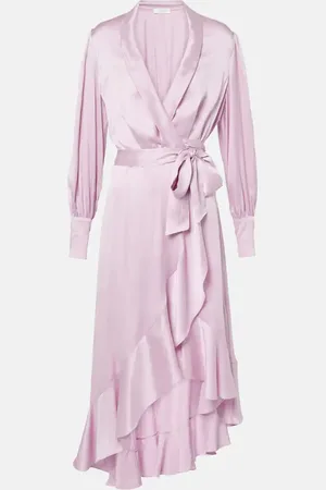 ZIMMERMANN Robe portefeuille asymétrique en soie