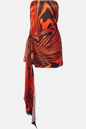 DAVID KOMA Robe bustier imprimée