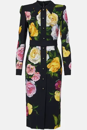 Dolce & Gabbana Robe chemise Longuette à fleurs