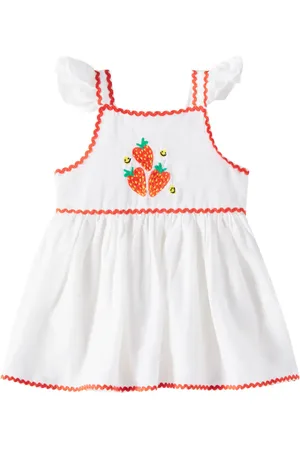 Stella McCartney Bébé – Robe brodée en lin et coton