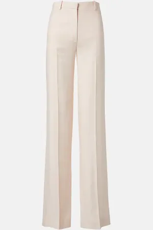 Loro Piana Pantalon droit Goldie en lin et laine
