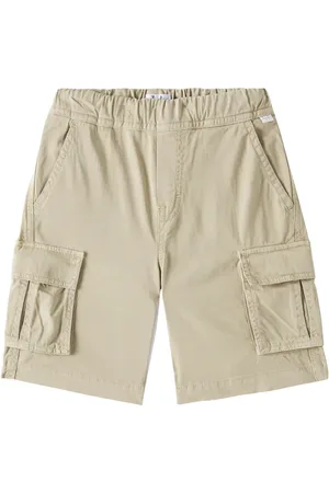 Il gufo Short cargo en gabardine de coton