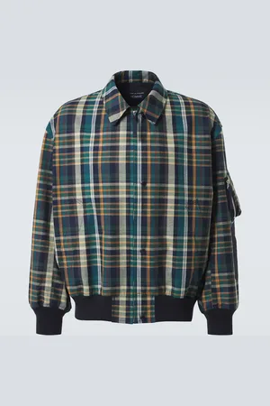 Comme des Garçons Comme des Garçons Homme Veste en coton et lin à carreaux