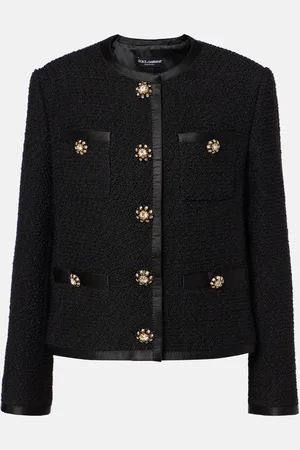 Dolce & Gabbana Veste en tweed de laine mélangée