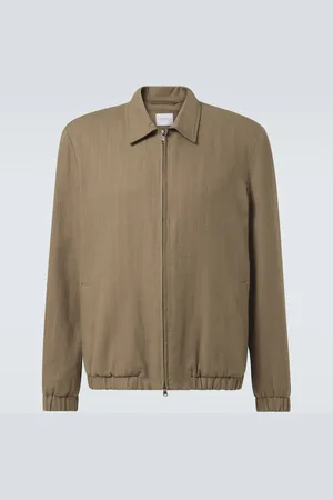 Sunspel Veste blouson rayée en coton