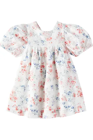 Tartine Et Chocolat Bébé – Robe brodée en coton à fleurs
