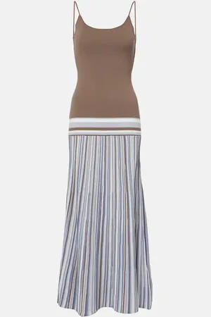FAITHFULL THE BRAND Robe longue Citara en coton mélangé