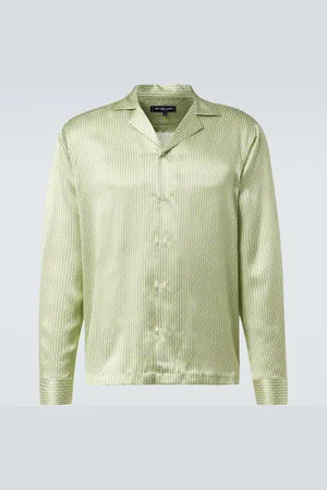 Frescobol Carioca Chemise Safra imprimée en soie