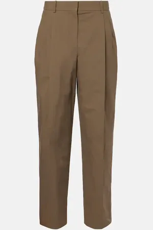 The Row Pantalon ample Lilas en coton