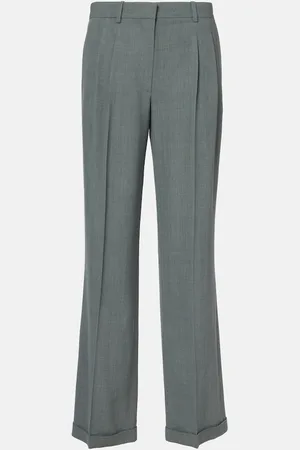 The Row Pantalon droit Everhart en laine mélangée