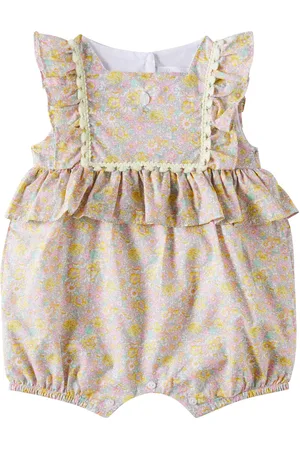 PATACHOU Bébé – Combi-short en coton à fleurs