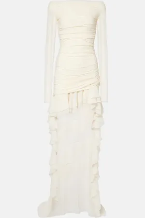 BLUMARINE Robe en jersey et georgette