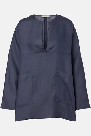 ASCENO Top oversize en lin
