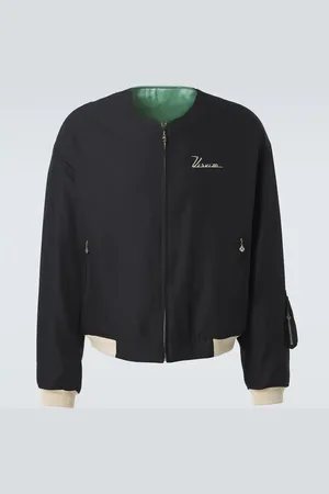 VISVIM Veste bomber Souvenir réversible en laine et soie