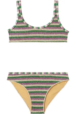 Oseree Oséree Kids Bikini Lolita rayé en lamé