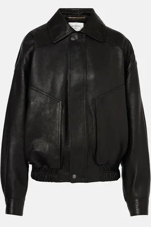 Saint Laurent Veste bomber en cuir
