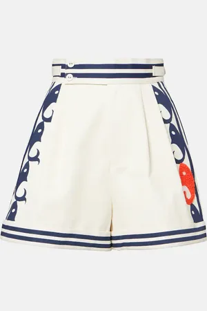 ALÉMAIS Alémais Short Marine imprimé en coton