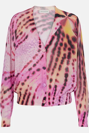 DRIES VAN NOTEN Cardigan Talita imprimé en coton mélangé