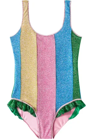 Oseree Oséree Kids Maillot de bain Lumière rayé en lamé