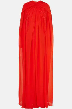 Givenchy Robe longue en soie à ornements