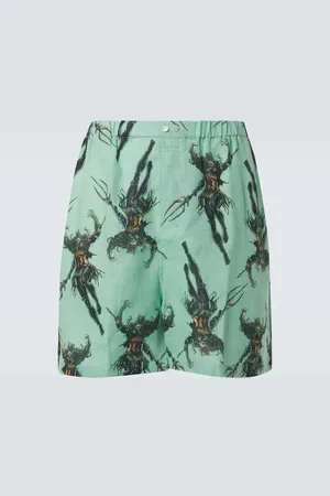 Acne Studios Short imprimé en lin