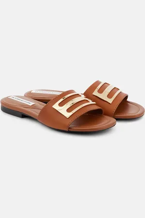 Victoria Beckham Mules B Buckle en cuir