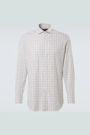 Dunhill Chemise en coton à carreaux