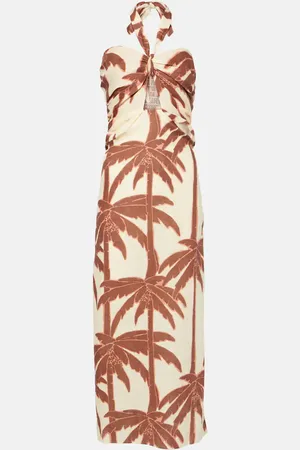 JOHANNA ORTIZ Robe longue Water Adventure en lin