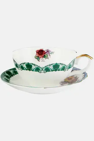 SELETTI Tasse à thé et soucoupe Hybrid Isidora