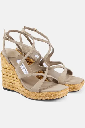 Jimmy Choo Espadrilles compensées Ayla 110 en daim