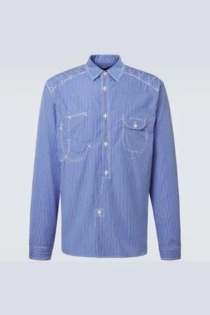 JUNYA WATANABE Chemise Bengal rayée en coton