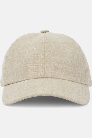 The Row Casquette Caspian en soie, lin et laine