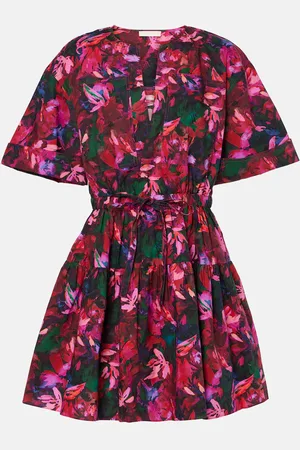 ULLA JOHNSON Robe Nadira en coton à fleurs