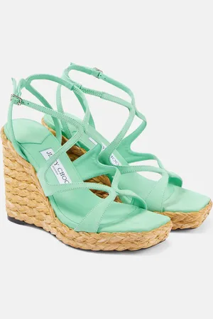 Jimmy Choo Espadrilles compensées Ayla 110 en daim