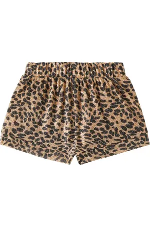 Oseree Oséree Kids Short Lumière à motif léopard