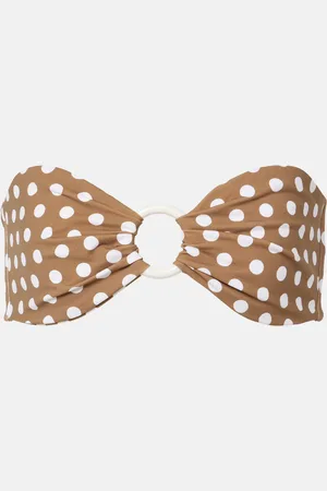Marysia Haut de bikini bandeau Coronada à pois