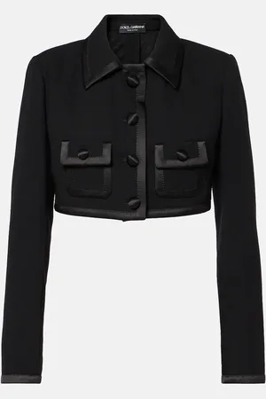 Dolce & Gabbana Veste raccourcie en laine et soie mélangées