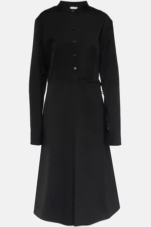Jil Sander Robe chemise en laine vierge