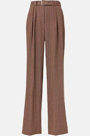 DRIES VAN NOTEN Pantalon ample en lin mélangé