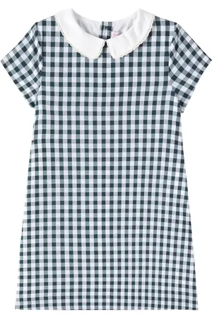 BONPOINT Robe Elesta en coton à carreaux