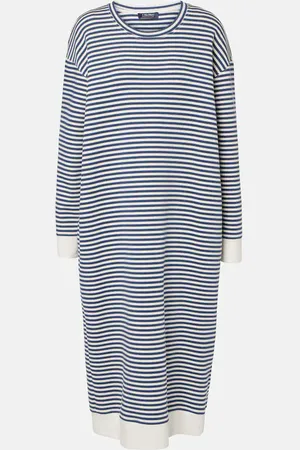Max Mara Robe midi Calla rayée