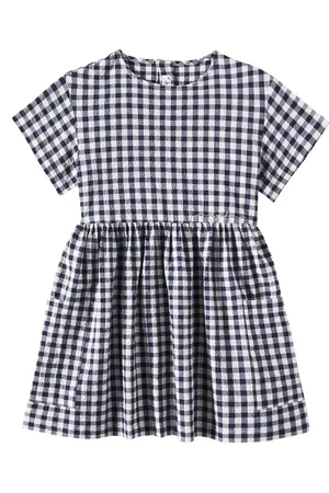 Il gufo Robe en coton à carreaux