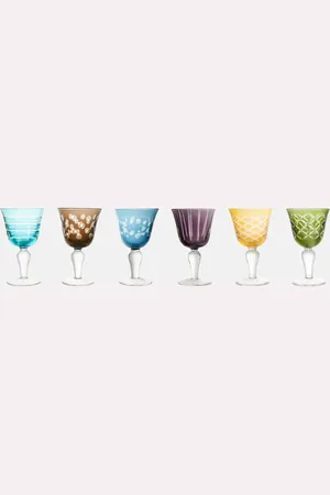 POLSPOTTEN Set de 6 Verres à vin Cuttings