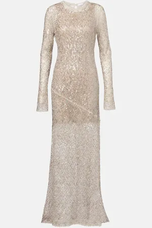 Brunello Cucinelli Robe longue à sequins